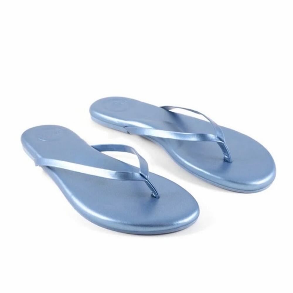 Soléi Sea Indie Flip Flop Sandals in Marine, size 10/41